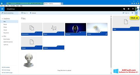 Képernyőkép OneDrive Windows 8.1