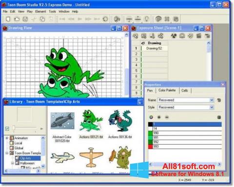 Képernyőkép Toon Boom Studio Windows 8.1