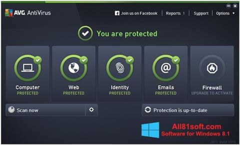 Képernyőkép AVG AntiVirus Pro Windows 8.1