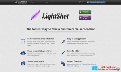 Képernyőkép LightShot Windows 8.1