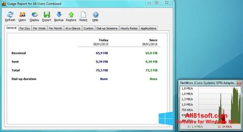 Képernyőkép NetWorx Windows 8.1