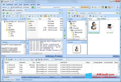 Képernyőkép SmartFTP Windows 8.1