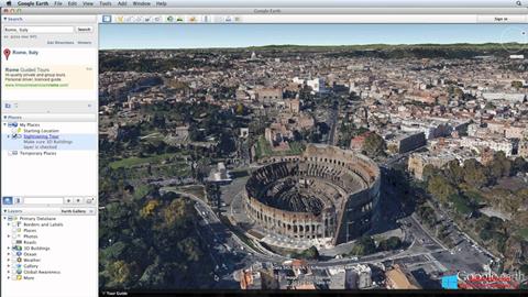 Képernyőkép Google Earth Windows 8.1