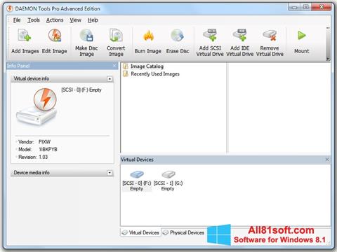 Képernyőkép DAEMON Tools Pro Windows 8.1