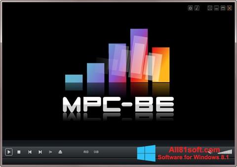 Képernyőkép MPC-BE Windows 8.1