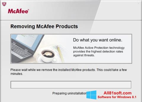 Képernyőkép McAfee Consumer Product Removal Tool Windows 8.1
