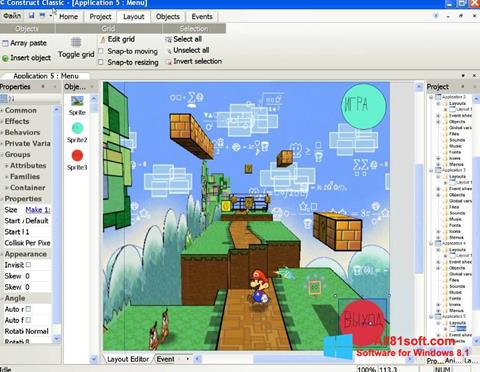 Képernyőkép Construct Classic Windows 8.1