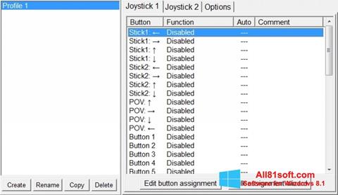 Képernyőkép JoyToKey Windows 8.1