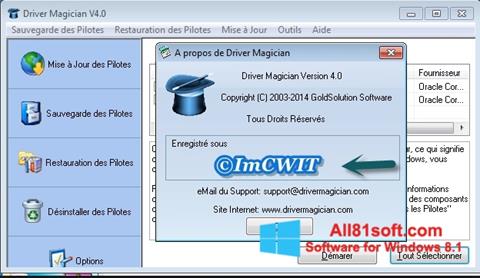Képernyőkép Driver Magician Windows 8.1