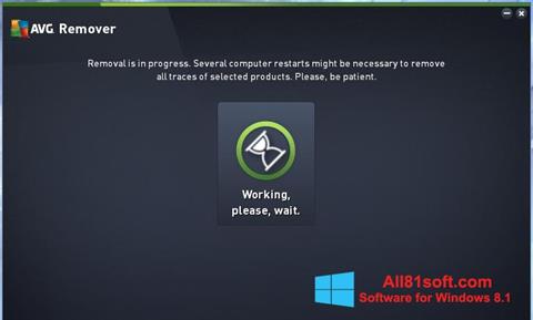 Képernyőkép AVG Remover Windows 8.1