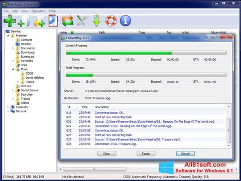 Képernyőkép Free Audio Converter Windows 8.1