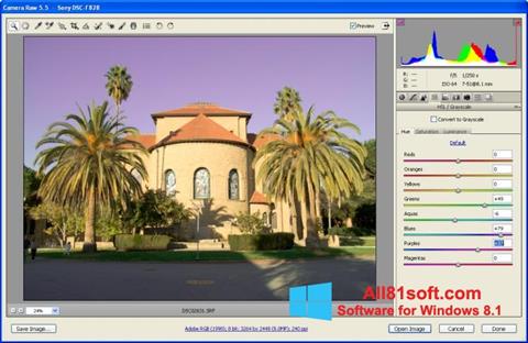 Képernyőkép Adobe Camera Raw Windows 8.1