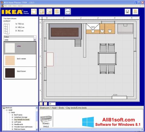 Képernyőkép IKEA Home Planner Windows 8.1