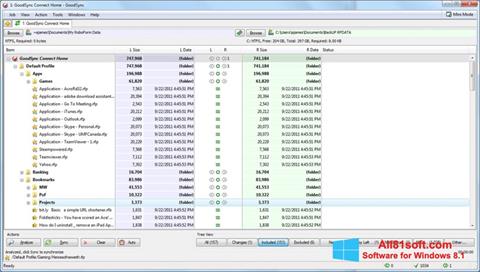 Képernyőkép GoodSync Windows 8.1
