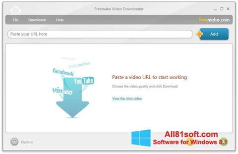 Képernyőkép Freemake Video Downloader Windows 8.1