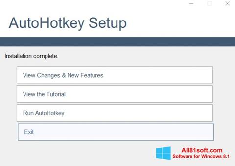 Képernyőkép AutoHotkey Windows 8.1