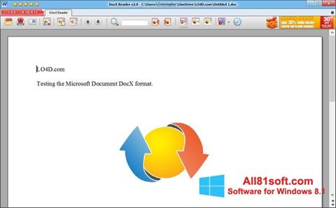 Képernyőkép DocX Reader Windows 8.1